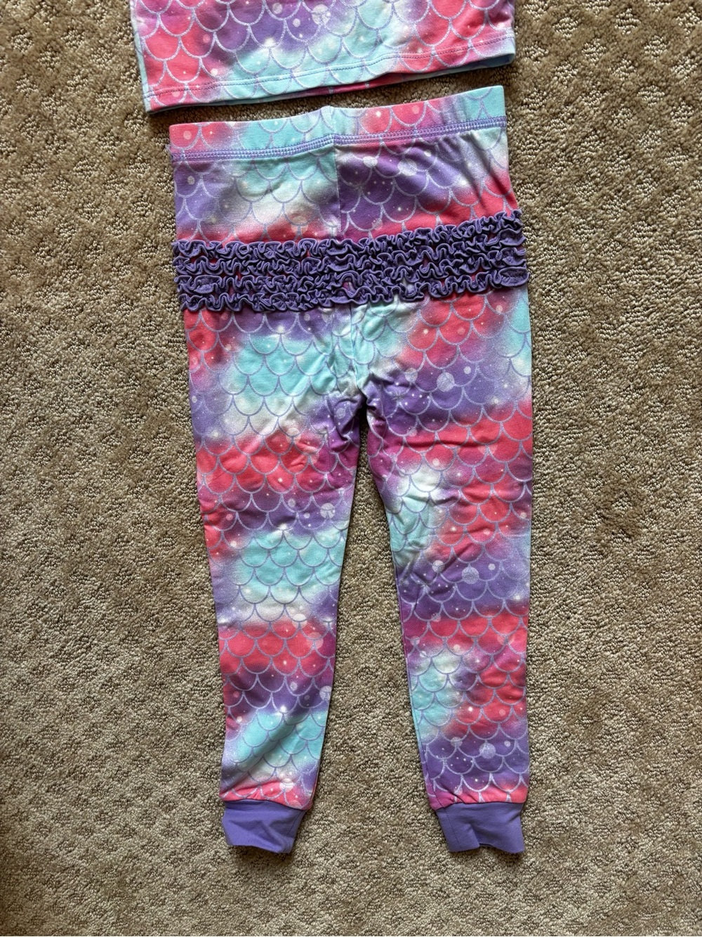 Softsnooze Modal Blend Ruffle Long Sleeve Pajama Set, Signature Rear Ruffles - Picture 7 of 7